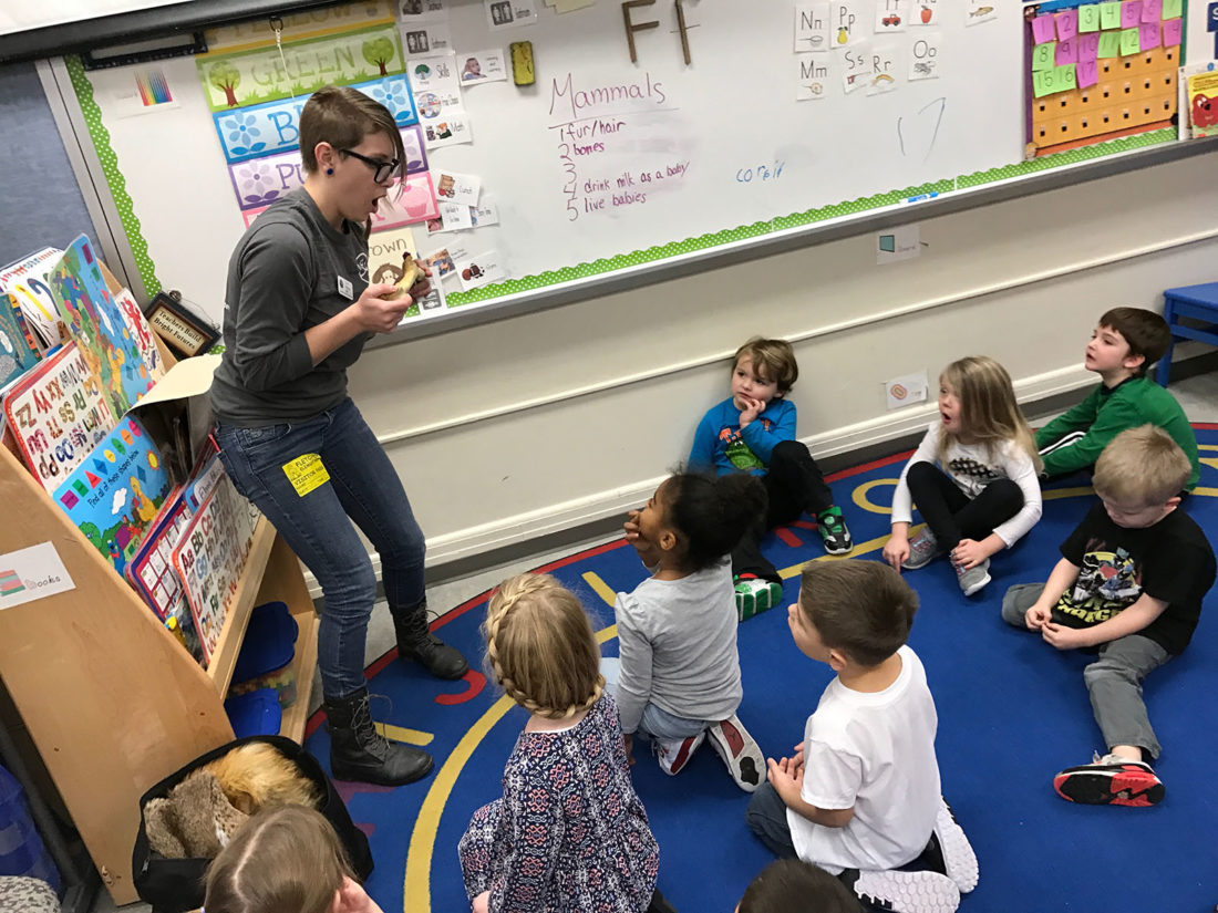 Jamestown Audubon Nature Center Visits Fletcher Elementary School